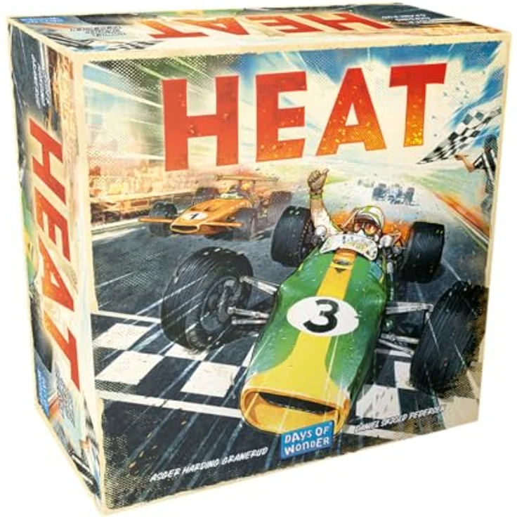 Days of Wonder Heat Grundspiel Kennerspiel Rennspiel 1-6 Spieler Ab 10+ Jahren 60 Minuten Deutsch Mehrfarbig Bunt – Bild 1