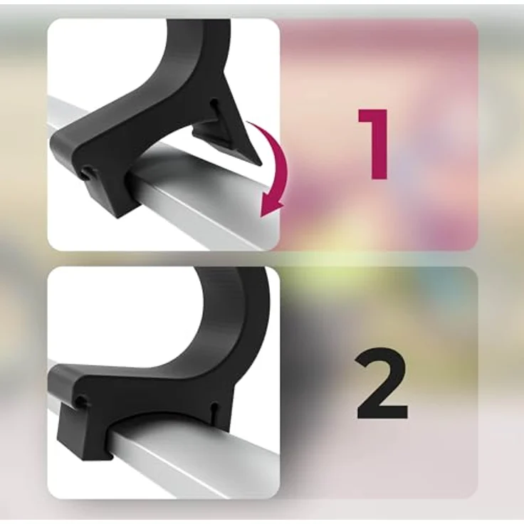 Mobilefox Universal Fahrrad Laufrad Halterung, Adapter für Thule Chariot Anhänger, Schwarz, einfache Montage für 14-16 Zoll Räder – Bild 5