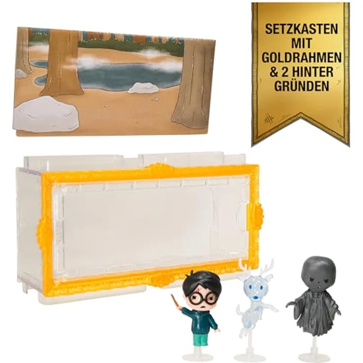 Wizarding World Micro Magical Moments Sammelfiguren Set, Harry Potter, Patronus und Dementor im Setzkasten, für Kinder ab 6 Jahren – Bild 2