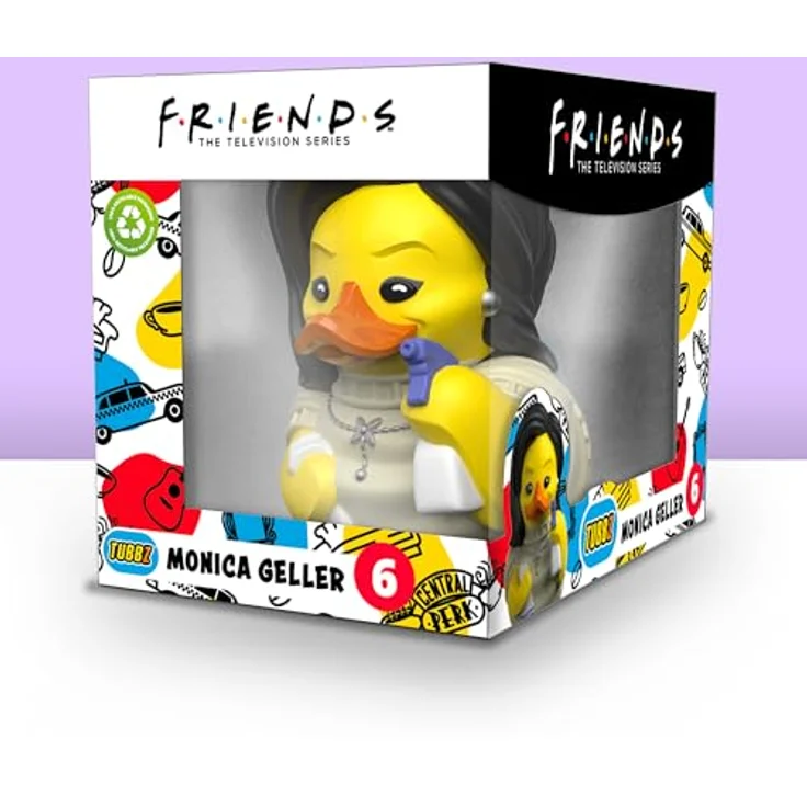 TUBBZ TUBBZ Box-Ausgabe Monica Geller, Sammler-Vinyl-Gummiente Figur, 9 cm, offizielles Friends Merchandise – Bild 2