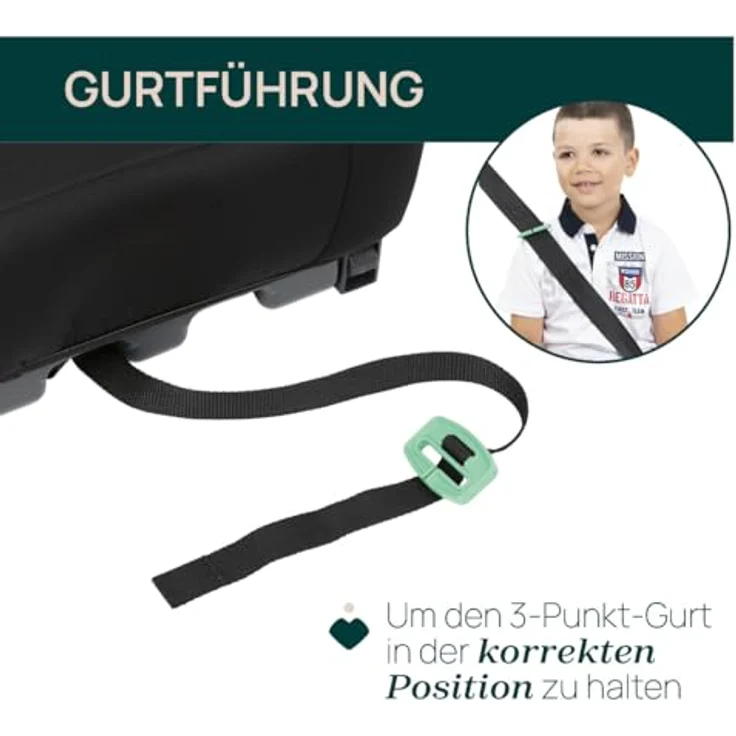 Chicco Kindersitzerhöhung QUASAR I-SIZE, Autositzerhöhung ab 7 Jahren, bis 12 Jahre, 126-150 cm, weich gepolsterte Armlehnen – Bild 5