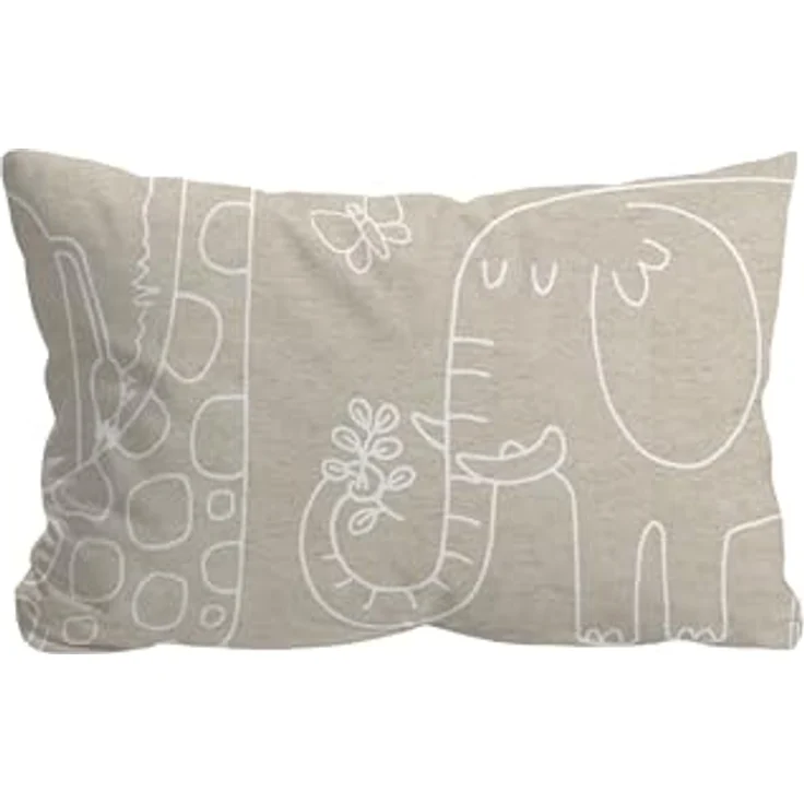 biberna Melange-Flanell Bettwäsche 0840520 Tiere, Kinderbettwäsche mit Reißverschluss, 100% Baumwolle, Made in Germany, kitt – Bild 3