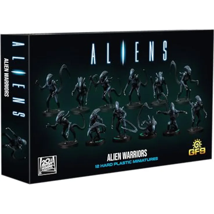 Gale Force Nine Alien Warriors (2023), Small, Schwarz - Brettspielzubehör
