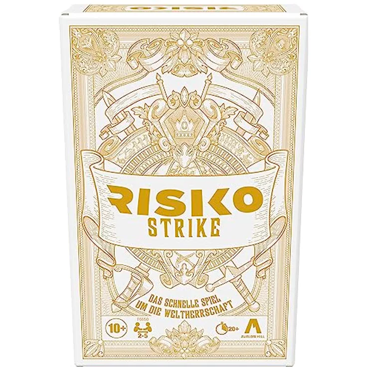 Risiko Strike Karten- und Würfelspiel, strategisches Kartenspiel für 2 − 5 Spieler, 20 Min., Familienspiel, Partyspiel