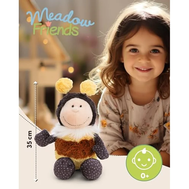 NICI Kuscheltier Hummel Beelinda 35cm, gelb - weiches Plüschtier aus recyceltem Material, ideal zum Kuscheln und Spielen, perfekt als Geschenk für Kinder & Erwachsene - 61635 – Bild 3