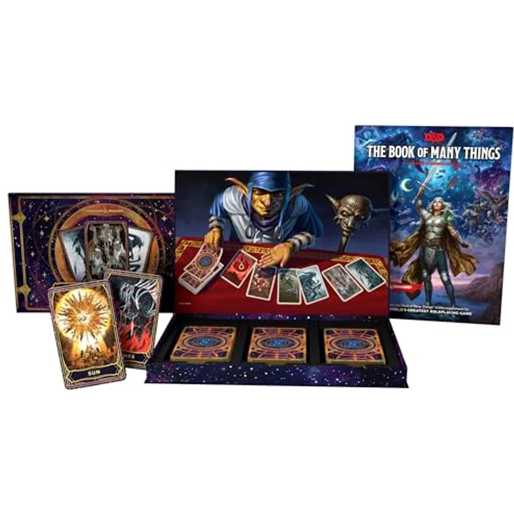 Dungeons & Dragons Deck of Many Things, 66-Karten Deck + Buch mit 192 Seiten und Kartenreferenz, Hardcover – Bild 1