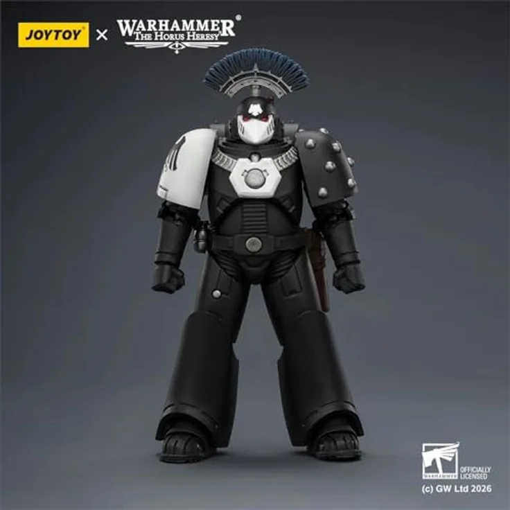 JOYTOY Warhammer 40,000 Actionfigur Raven Guard MkVI Tactical Sergeant, 12 cm, mit Energieschwert und Bolter, voll beweglich, detailreich, 1:18 Maßstab – Bild 2