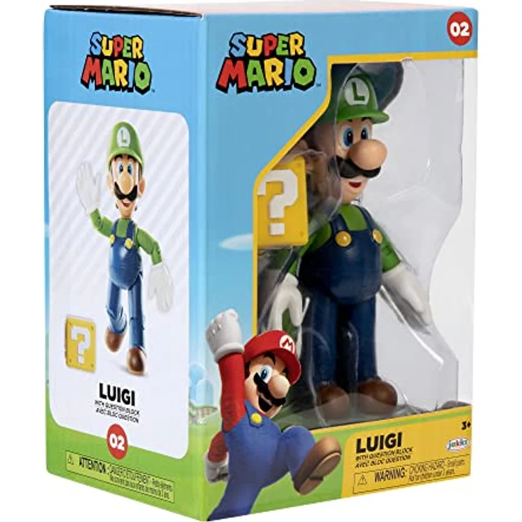 Super Mario - Luigi 10 cm Figur (Sammlerbox) – Bild 3