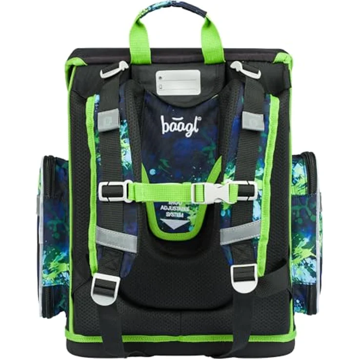 Baagl Schulranzen Set 3-teilig Ergo Schultasche Jungen - Fußballspieler, ergonomisch mit isolierter Fronttasche und großem Federmäppchen – Bild 4