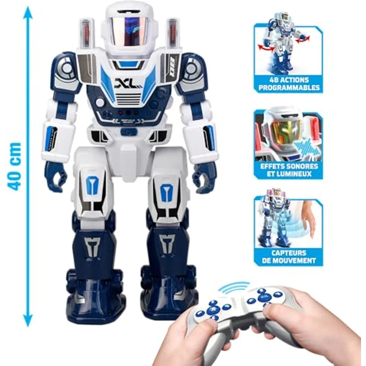 Silverlit YCOO Program A Bot XL, programmierbarer Roboter mit 3 Steuermodi, 40 cm groß, interaktive Bewegungen und Lichteffekte – Bild 3