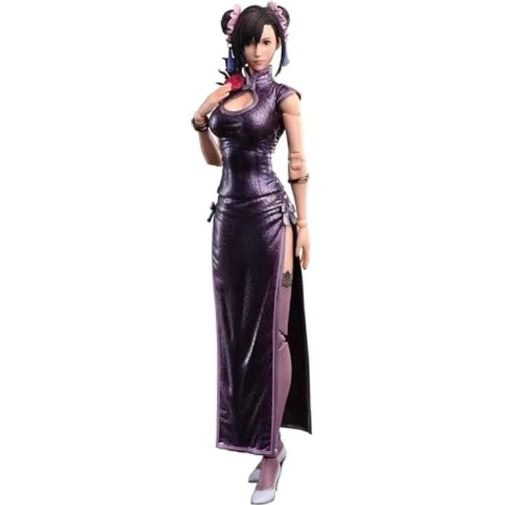 SquareEnix Final Fantasy VII Remake Play Arts Kai Actionfigur Tifa Lockhart Sporty Dress Ver., 25 cm, detailgetreue Sammlerfigur