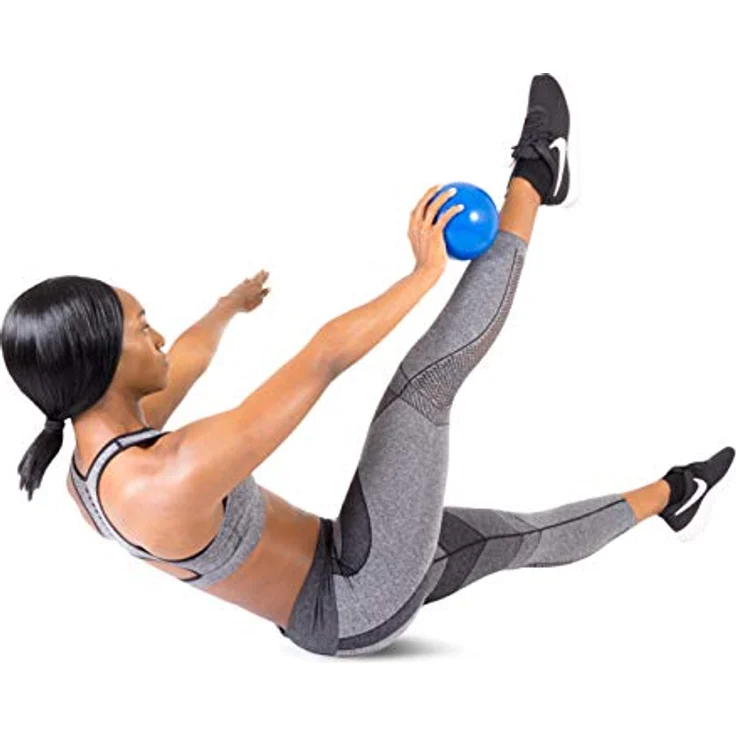 ProsourceFit Gewichtete Trainingsbälle für Pilates, Yoga, Krafttraining und Physiotherapie, 1,8 kg, blau, ps-222-smb-1,8 kg – Bild 5