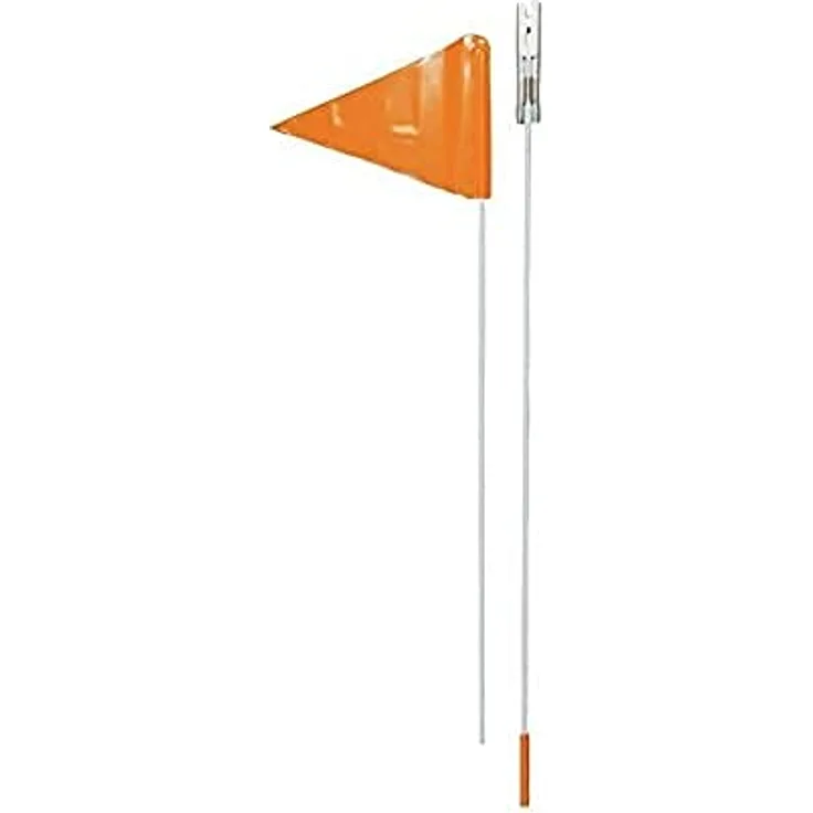 Point Sicherheitswimpel für Kinderfahrräder SIWI 800, 180 cm (Wimpel + Stange), leuchtorange, befestigbar an der Achse
