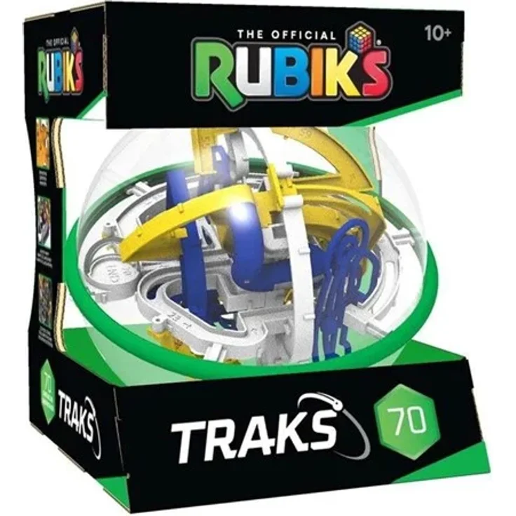 Rubiks Tracks 70 Rebel, Brettspiel mit 3D-Maze, 70 herausfordernden Hindernissen