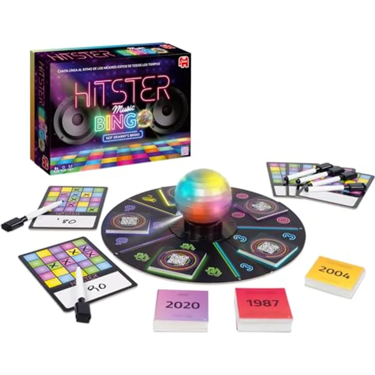 Jumbo Hitster Bingo, Musik Bingo Variante mit über 100 Jahren Hits für alle Generationen – Bild 2