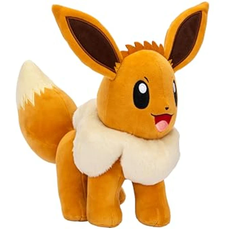 Jazwares Pokémon Plüschtier Eevee, 30 cm, weich und authentisch, offiziell lizenziert – Bild 5