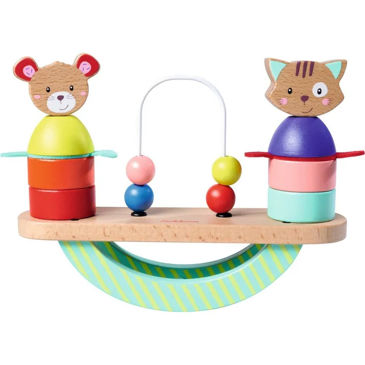 Eichhorn Stapelspielzeug Friends, FSC®- schützt Wald - weltweit, motorische Förderung ab 1 Jahr