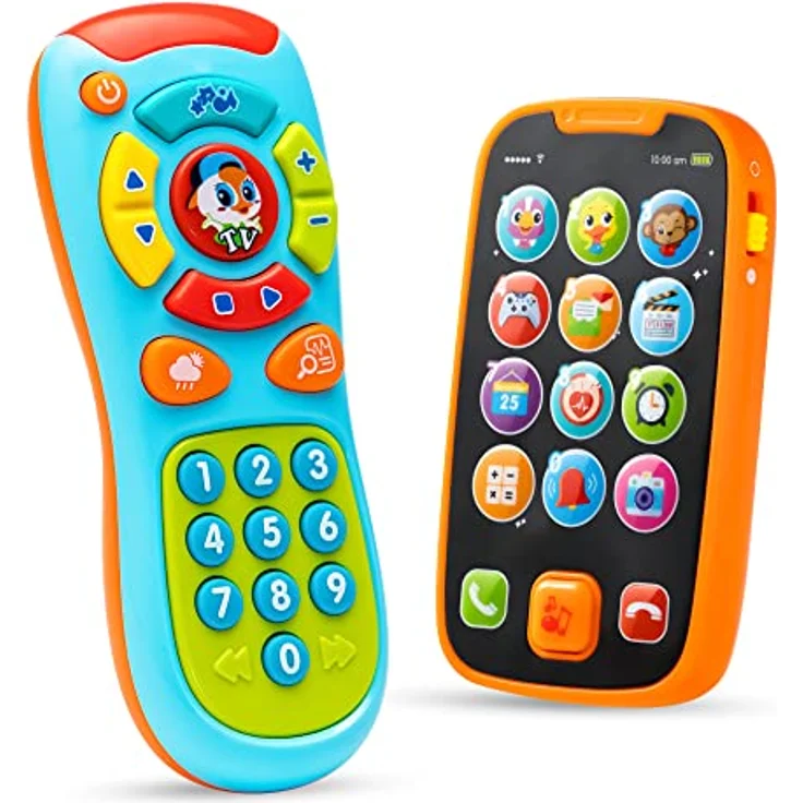 JOYIN Mein Lernen Fernbedienung und Telefon-Bundle mit Musik, Spaß, Smartphone Spielzeug für Baby, Säuglinge, Kinder, Jungen oder Mädchen, Geburtstagsgeschenke – Bild 2