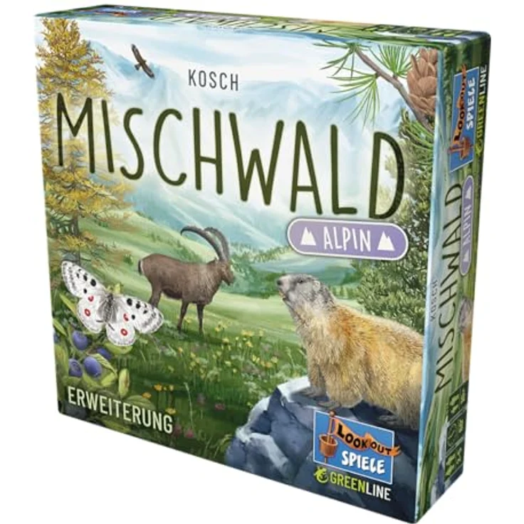 Lookout LOOD0064 Spiel, Mehrfarbig, Bunt - Brettspiel mit Erweiterung Alpin, 2 zusätzliche Baumarten, 2-5 Spieler, Ab 10+ Jahren, 60 Minuten Spielzeit - Preisvergleich – Bild 3