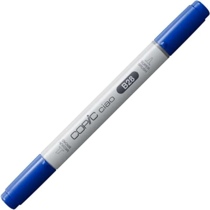 Copic Ciao Marker Typ B - 28, Royal Blue, vielseitiger Layoutmarker mit dualer mittelbreiter und Brush-Spitze – Bild 2