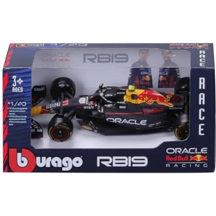 Bburago Red Bull Racing RB19 Sergio Perez #11 2023, realistisches Modellauto im Maßstab 1:43 mit offizieller Red Bull-Lizenz, empfohlenes Alter 3+ Jahre – Bild 2