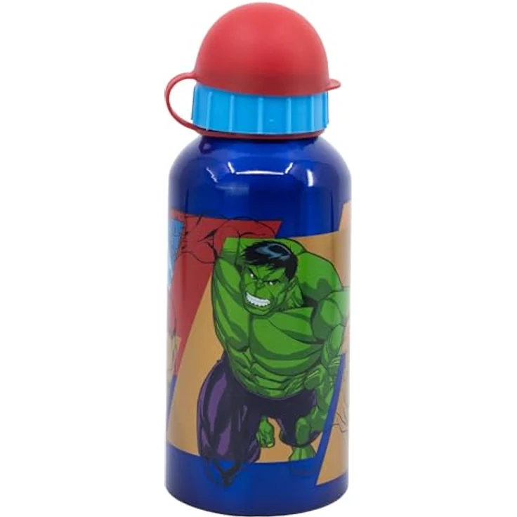 Stor Wiederverwendbare Aluminiumflasche 400 ml, Avengers Seven Wonders, BPA-frei und offizielles Lizenzprodukt – Bild 2