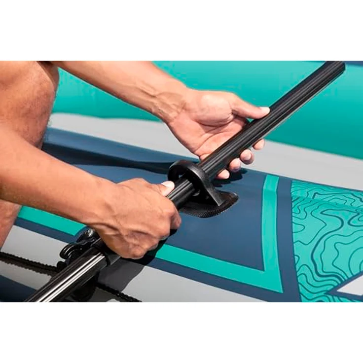 Bestway Hydro Force Trek X3, Schlauchboot (294 cm) für 3 Erwachsene, 360 kg Tragfähigkeit, strapazierfähiges Inflata-Shield-Material, stabiler aufblasbarer Boden – Bild 9