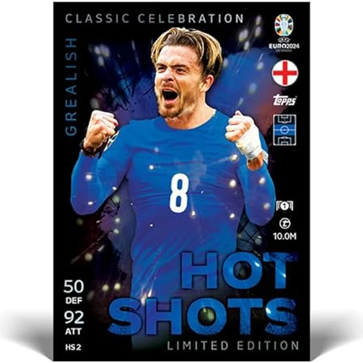 Topps Official Euro 2024 Match Attax - Mega Tin 1 - Hot Shots - enthält 44 Euro 2024 Match Attax Karten Plus 4 Exklusive Hot Shots Limited Edition Karten! – Bild 4