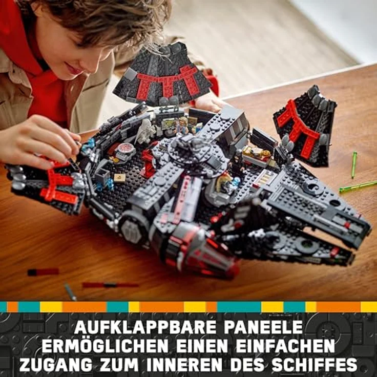 LEGO® Konstruktionsspielsteine Dunkler Millennium Falke (75389), LEGO Star Wars TM, (1579 St), Made in Europe – Bild 5
