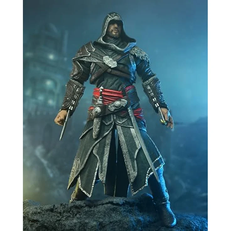 NECA Assassin's Creed: Revelations Actionfigur Ezio Auditore, 18 cm, mit Zubehör in Fensterbox – Bild 5