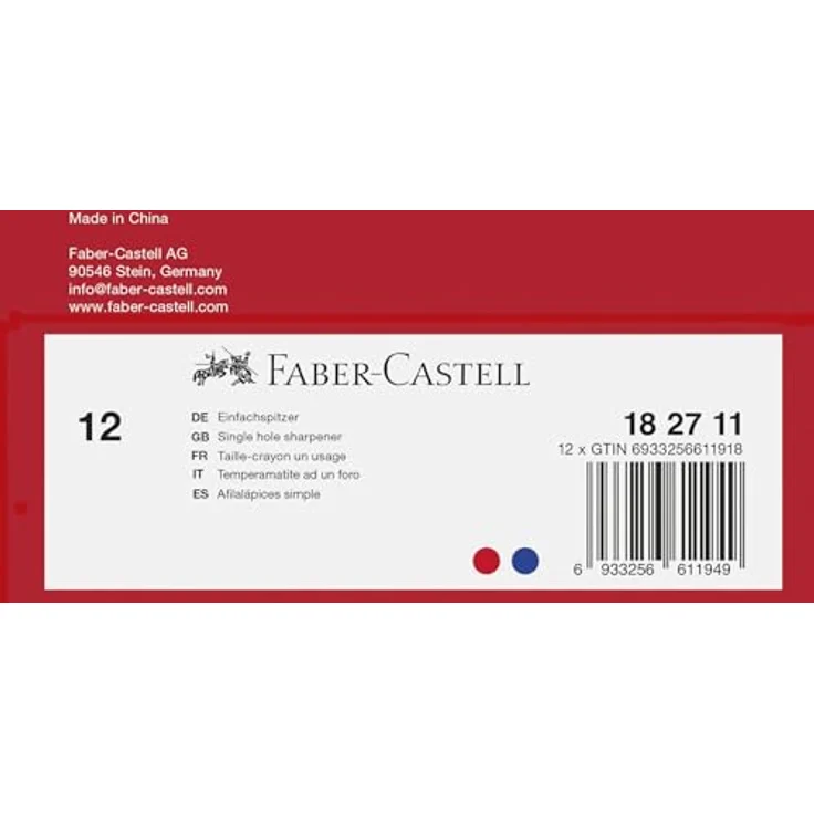Faber-Castell Mini Spitzer mit Klappdose, handlich, schwarz, umweltfreundlich – Bild 2