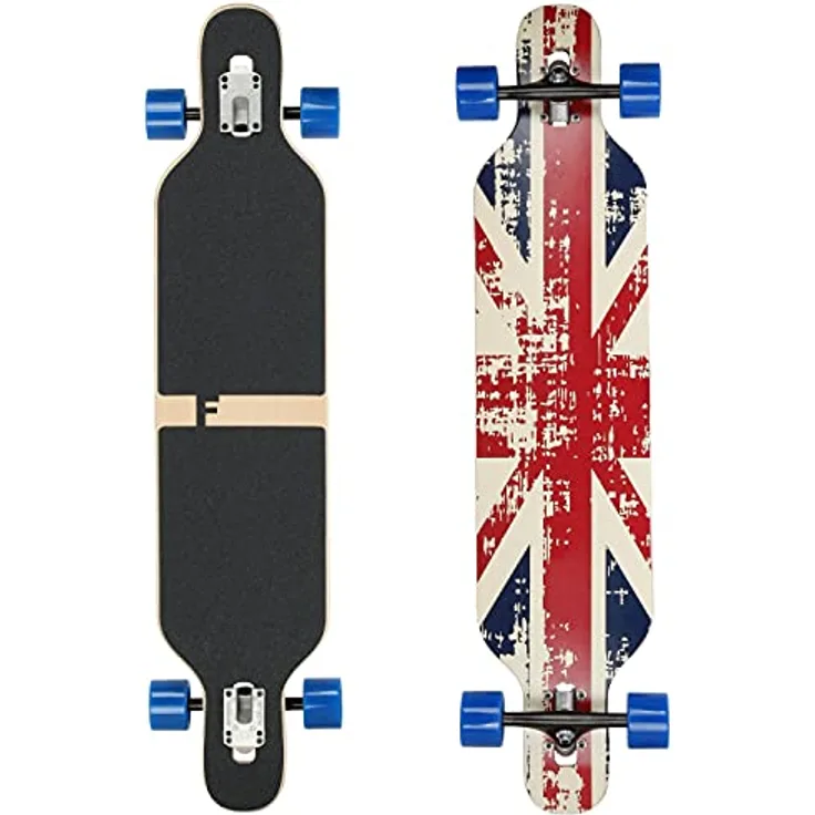 FunTomia Flex1 bis 122kg - Camber Longboard (England - Ahornholz)