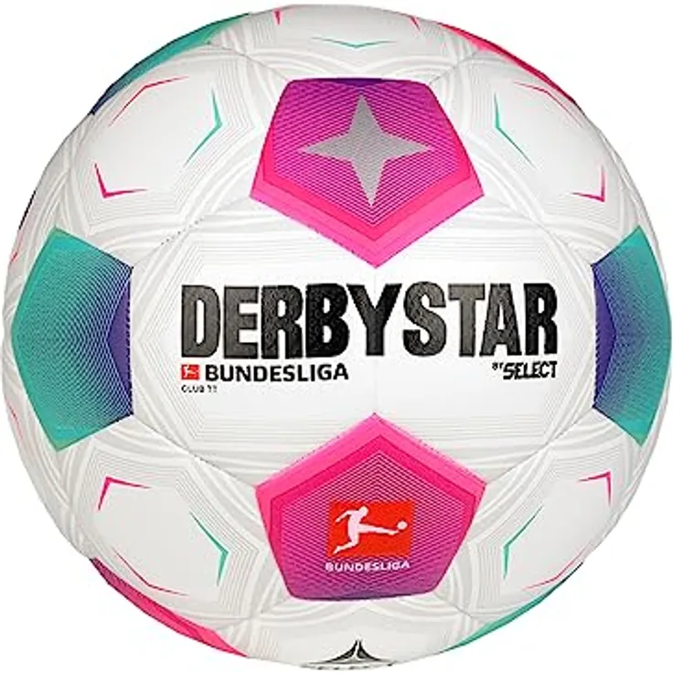 Derbystar Unisex – Erwachsene Bundesliga Club TT v23 Fußball, weiß, 5