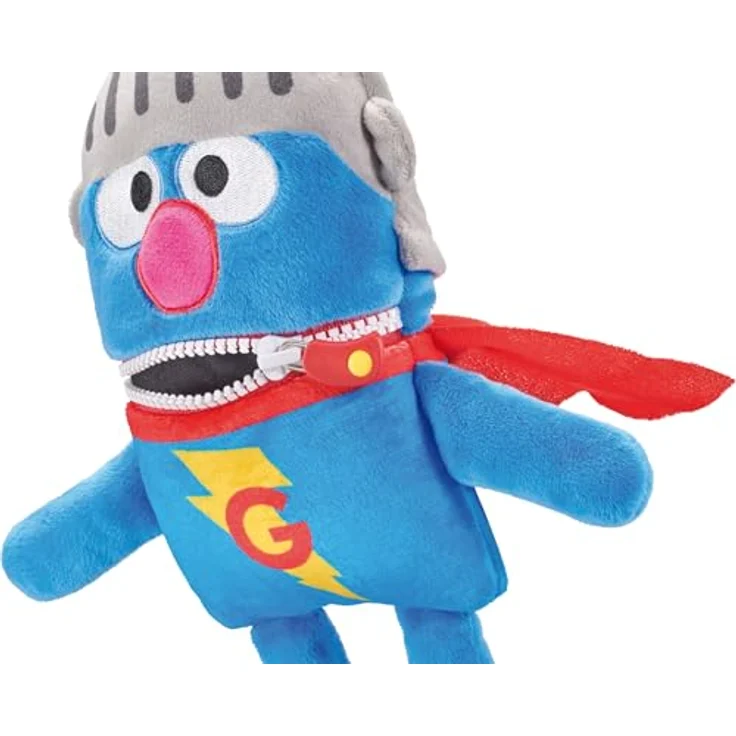 Schmidt Spiele Sorgenfresser Super Grobi, Plüschfigur 28 cm aus hochwertigem, elastischem Material, handwaschbar, ab 0 Jahren – Bild 5