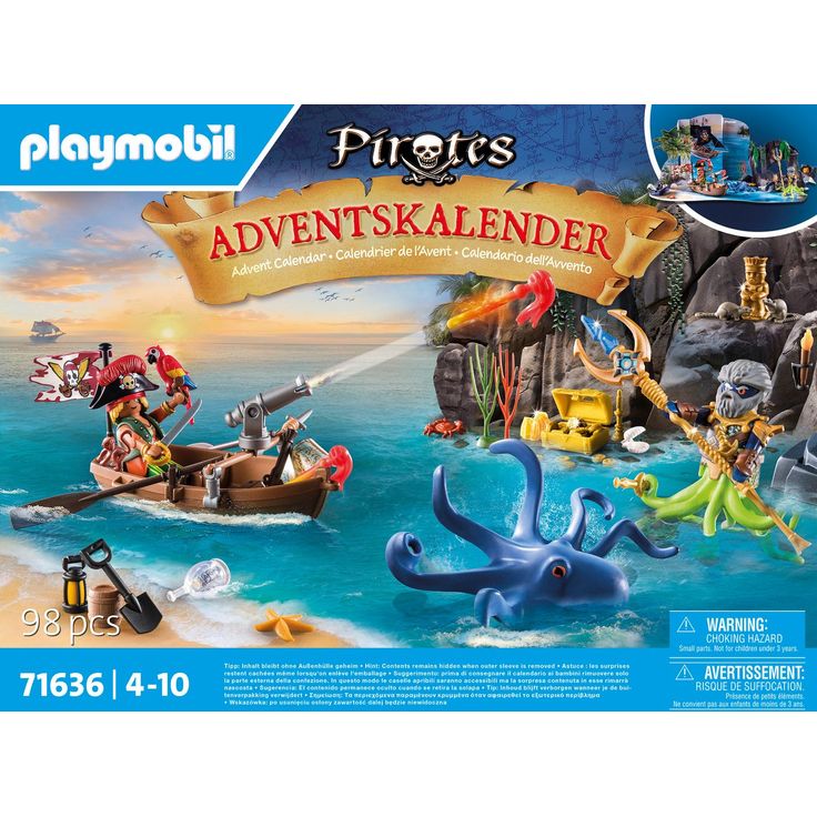 Playmobil® Spielzeug-Adventskalender Spielbausteine, Piraten (71636), Pirates, Made in Europe - Preisvergleich