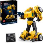 LEGO Icons Transformers Bumblebee, Roboter-Actionfigur für Erwachsene zum Sammeln, lässt sich in ein Auto umbauen, Abenteuer-Spielzeug 10338 - Preisvergleich