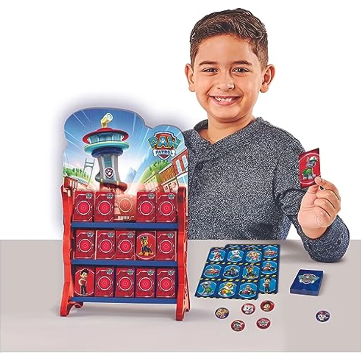 Spin Master Games PAW PATROL HQ Spielesammlung, 8 Spiele für Kinder ab 4 Jahren, inklusive Checkers, Tic Tac Toe, Memory Match und Bingo – Bild 4