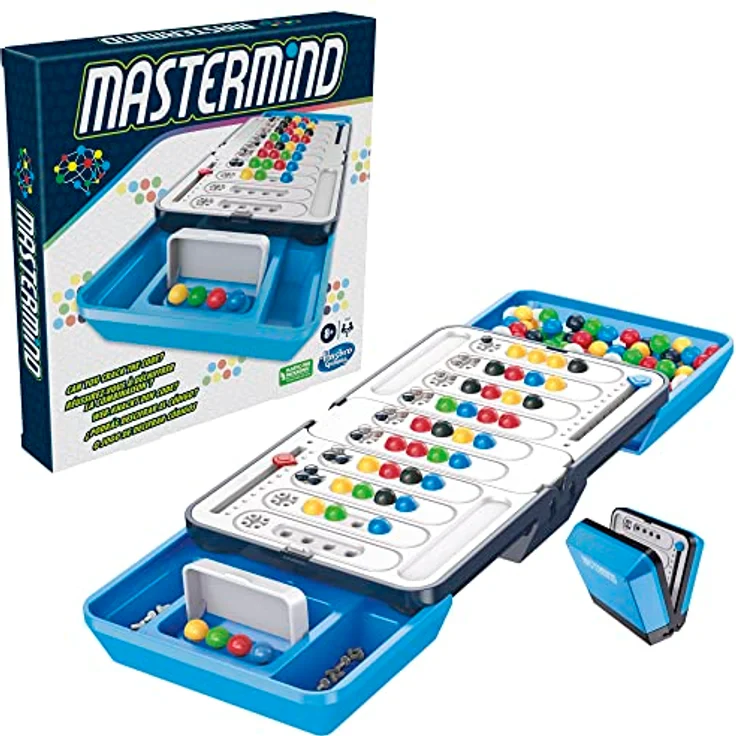Mastermind Spiel für Familien und Kinder, Wer knackt den geheimen Farbcode, Geschenk für Familien, Familienspiel – Bild 2
