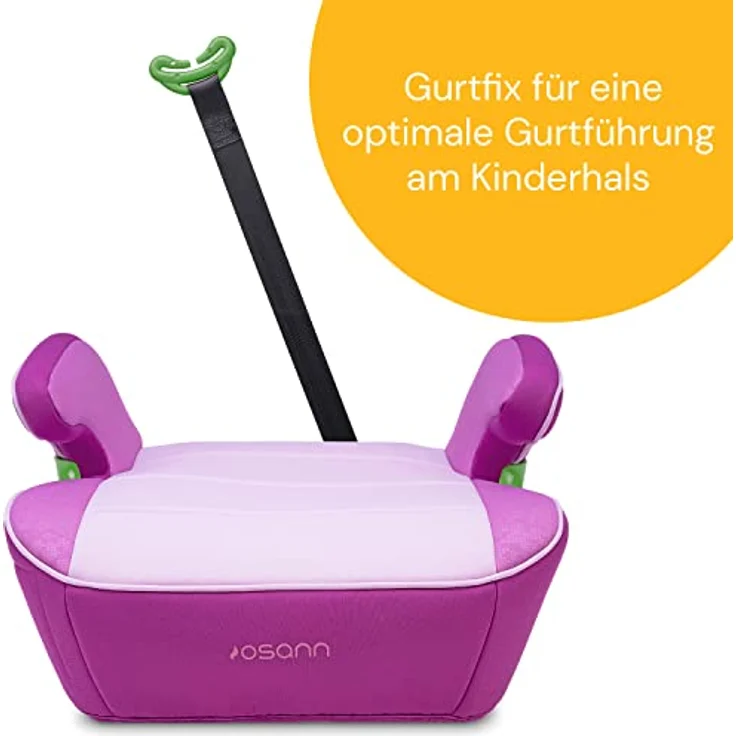 Osann Junior Isofix Gurtfix i-Size Sitzerhöhung (126-150 cm) - Pixel Berry – Bild 3