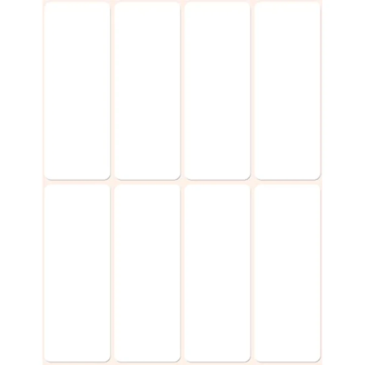 AVERY Zweckform 3079 Haushaltsetiketten selbstklebend (50x19 mm, 48 Aufkleber auf 6 Bogen) - Vielzweck-Etiketten für Haushalt, Schule und Büro, blanko, weiß – Bild 2