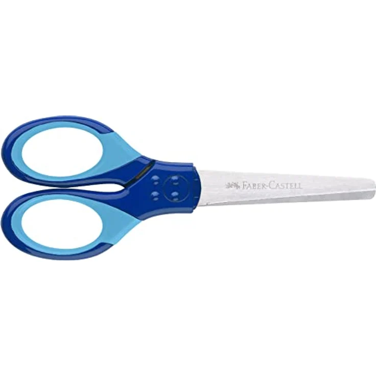 Schulschere blau R + L Faber-Castell – Bild 6
