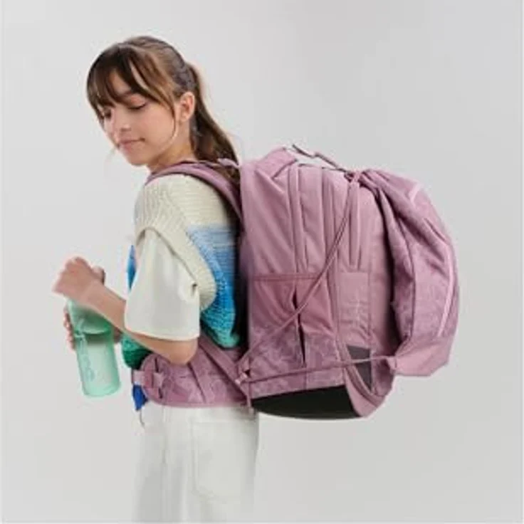 Satch Schulranzen MATCH Magnolia Dream, ergonomisch, erweiterbar auf 35 Liter, 4 Fächer, ideal für Kinder ab 5. Klasse – Bild 4