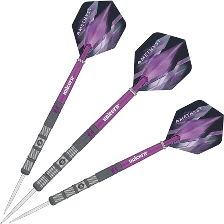 Unicorn Amethyst 1 Dartpfeile Set, 21 g, professionelle Qualität, violett – Bild 3