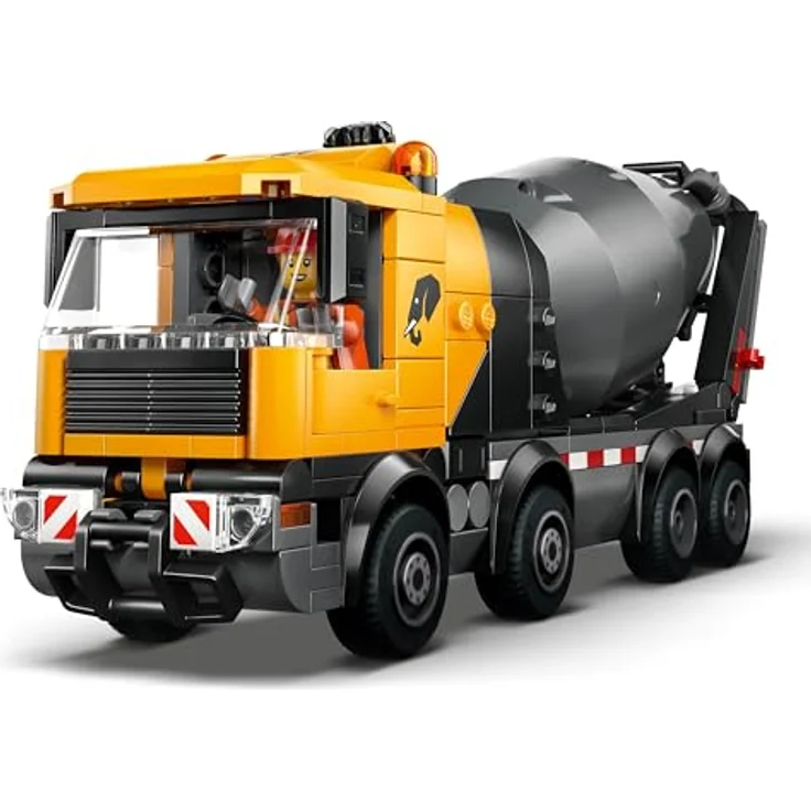 LEGO City Betonmischer Set 60478, Spielzeug mit drehbarer Trommel, 3 Minifiguren und Ausgießfunktion, für Kinder ab 7 Jahren – Bild 4