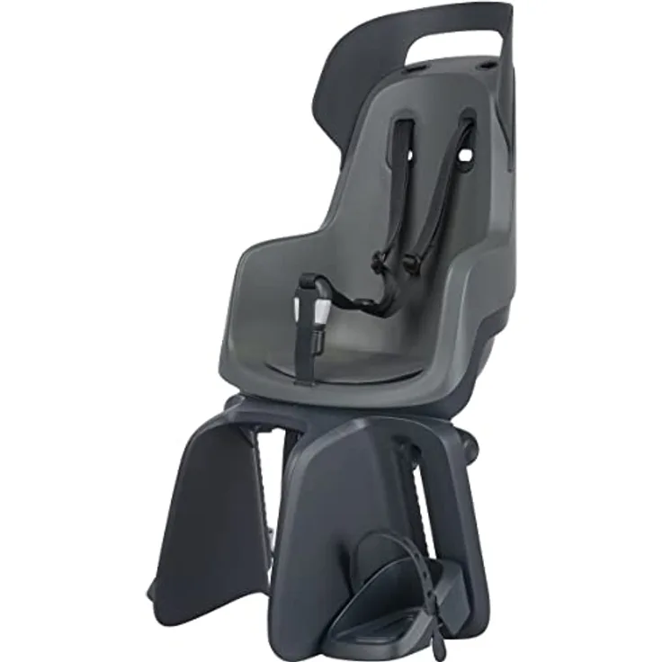 Bobike Fahrradkinderrückbank GO Maxi mit Neigungssystem für 26”-29” Räder, makronengrau
