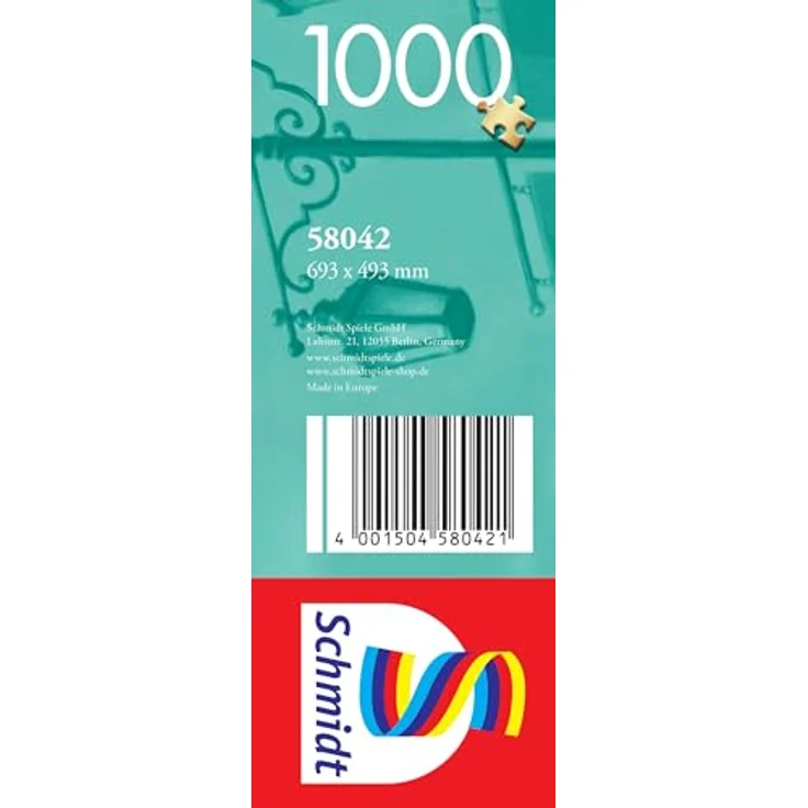Schmidt Spiele 58042 Thomas Kinkade, Disney, Frozen, Celebrating in Arendelle, 1000 Teile Puzzle, Mehrfarbig - Premium-Puzzle mit 1000 Teilen, Puzzlemaße: 69,3 x 49,3 cm, empfohlen ab 12 Jahren – Bild 2