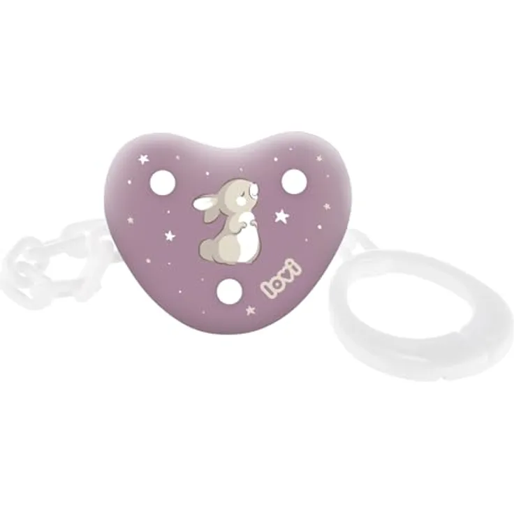 LOVI Schnullerkette | 0m+ | Praktisches Clip-System für leichteres Öffnen und Schließen | BPA frei | Sichere Form Schützt vor Verlust (Night&Day Girl)