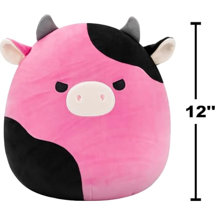 Squishmallows SQCR07676 - Pollyanna die Kuh 30 cm, superweiches Kuscheltier aus offiziellem Jazwares Plüsch, schwarz-weiß – Bild 2