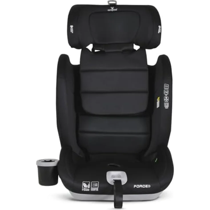 Cangaroo Force i-Size, Kindersitz Gruppe 1/2/3 mit Isofix und SPS-Seitenschutzsystem, grau – Bild 4
