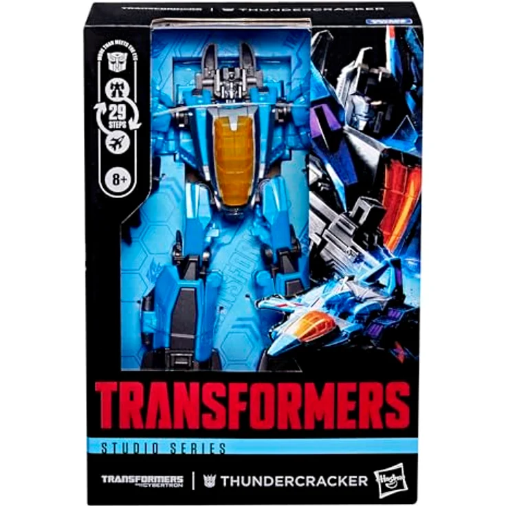 Hasbro Transformers: War for Cybertron Studio Series Voyager Class Actionfigur Thundercracker, 16 cm, mit Neutronen-Blaster und Energon-Keule – Bild 4